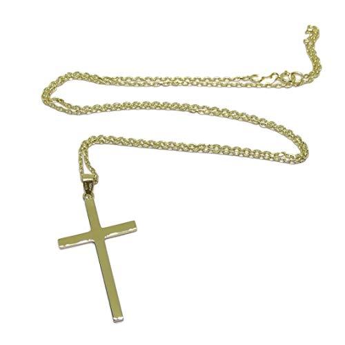 【並行輸入品】Never Say Never Large 18k Yellow Gold Cross, 3.2cm high by 2cm wの画像