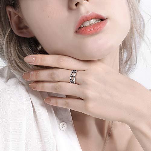 並行輸入品】Silvora S925 Link Chain Open Ring, Sterling Silver