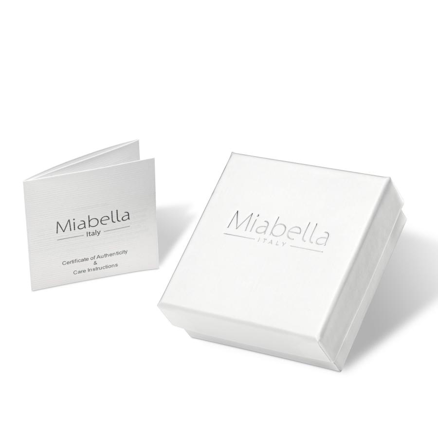 【並行輸入品】Miabella 925スターリングシルバー イタリア製 ソリッド 3.5mm フレキシブル フラット ヘリンボーン チェーンネッ_9