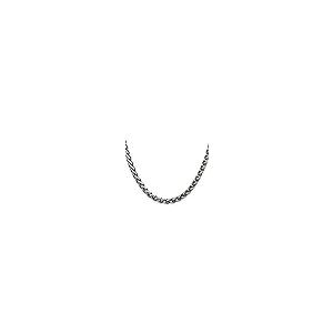 【並行輸入品】925 Sterling Silver Vintage 6mm Round Spiga Chain Necklace Pendaの画像