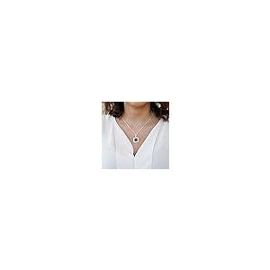 【並行輸入品】Inspired Silver シルバースクエアチャーム 18インチ ネックレス キュービックジルコニアジュエリー シルバー_5
