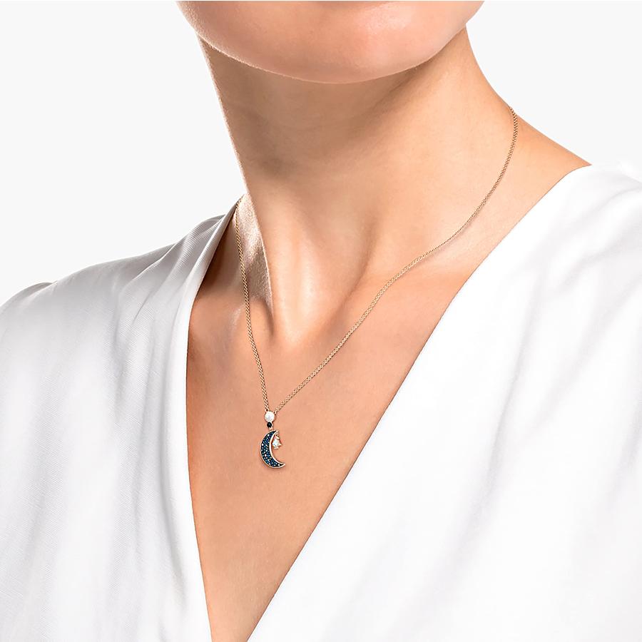 SWAROVSKI 月型ペンダント ネックレス SWAROVSKI｜【公式】【スワロフスキー】Luna ペンダント, 月