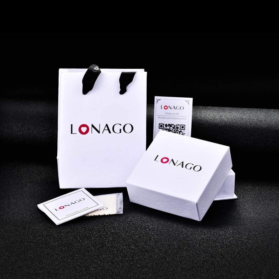 【並行輸入品】LONAGO 925スターリングシルバー パーソナライズ インフィニティネックレス 名前入り 合成誕生石 カスタムネームネックレス_5