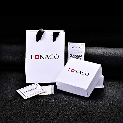 【並行輸入品】LONAGO 925スターリングシルバー パーソナライズ インフィニティネックレス 名前入り 合成誕生石 カスタムネームネックレス_6