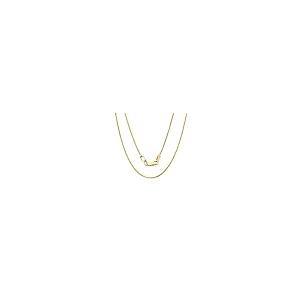 【並行輸入品】14K イエローゴールド 0.7mm シャイニー クラシック ラウンド スネーク チェーン ネックレス ペンダント チャーム ロブの画像