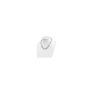 【並行輸入品】Diamond2Deal Sterling Silver Rhodium plated Polished Fancy Linkの画像