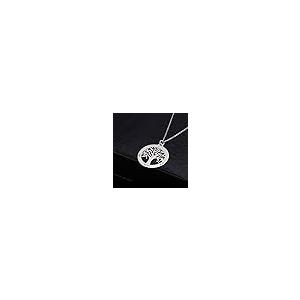【並行輸入品】LONAGO 925 Sterling Silver Personalized Tree Necklace with Engra_5