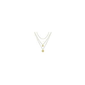 【並行輸入品】YANCHUN レイヤードネックレス レディース マルチレイヤードディスクネックレス ロングネックレス ガールズ レイヤーネックレの画像