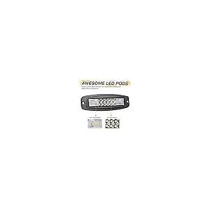 【並行輸入品】Niking Auto フラッシュマウント LEDポッド 2個 7インチ LEDライトバー 96W オフロード フラッシュマウントの画像
