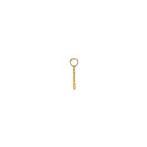 【並行輸入品】Diamond2Deal 14K イエローゴールド 光沢ブロック アルファベット文字 イニシャルペンダント ファインジュエリーギフの画像