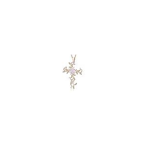 【並行輸入品】SOULMEET クロスペンダントネックレス 女性用ジュエリーギフト スターリングシルバー 人工オパール ホワイトゴールドメッキ