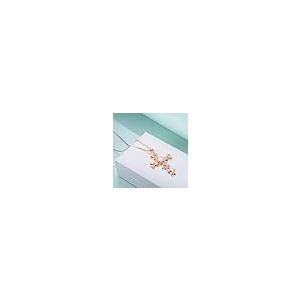【並行輸入品】SOULMEET クロスペンダントネックレス 女性用ジュエリーギフト スターリングシルバー 人工オパール ホワイトゴールドメッキ