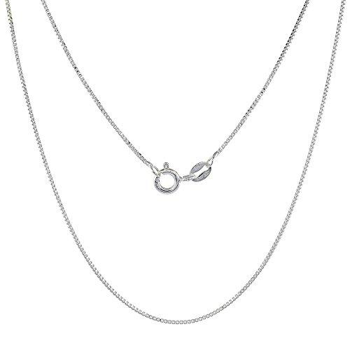 【並行輸入品】1/2インチ スモール スターリングシルバー ブロック イニシャル N ネックレス アルファベット 文字 高光沢仕上げ 16 30