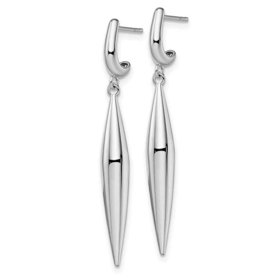 【並行輸入品】Diamond2Deal 14k White Gold Earrings Fine Jewelry for Women Leveの画像