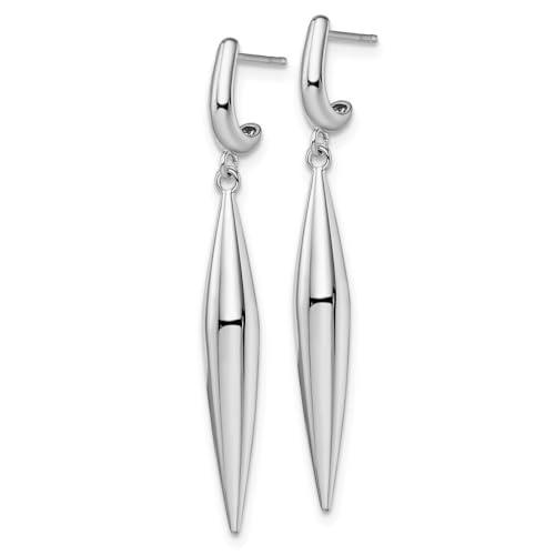 【並行輸入品】Diamond2Deal 14k White Gold Earrings Fine Jewelry for Women Leveの画像