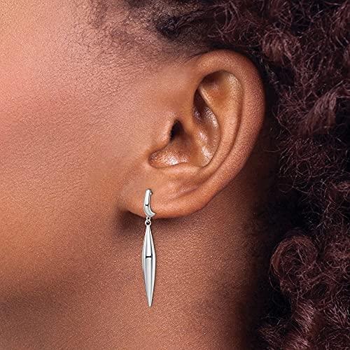【並行輸入品】Diamond2Deal 14k White Gold Earrings Fine Jewelry for Women Leveの画像
