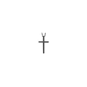 【並行輸入品】Mens Black Cross Necklace Chain Minimalist Necklaces Punk Man Wo_2