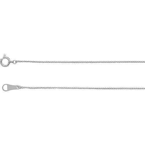 【並行輸入品】Diamond2Deal プラチナ0.8mm ウィートチェーンネックレス メンズ レディース, 金属 Diamond2Deal Pの画像