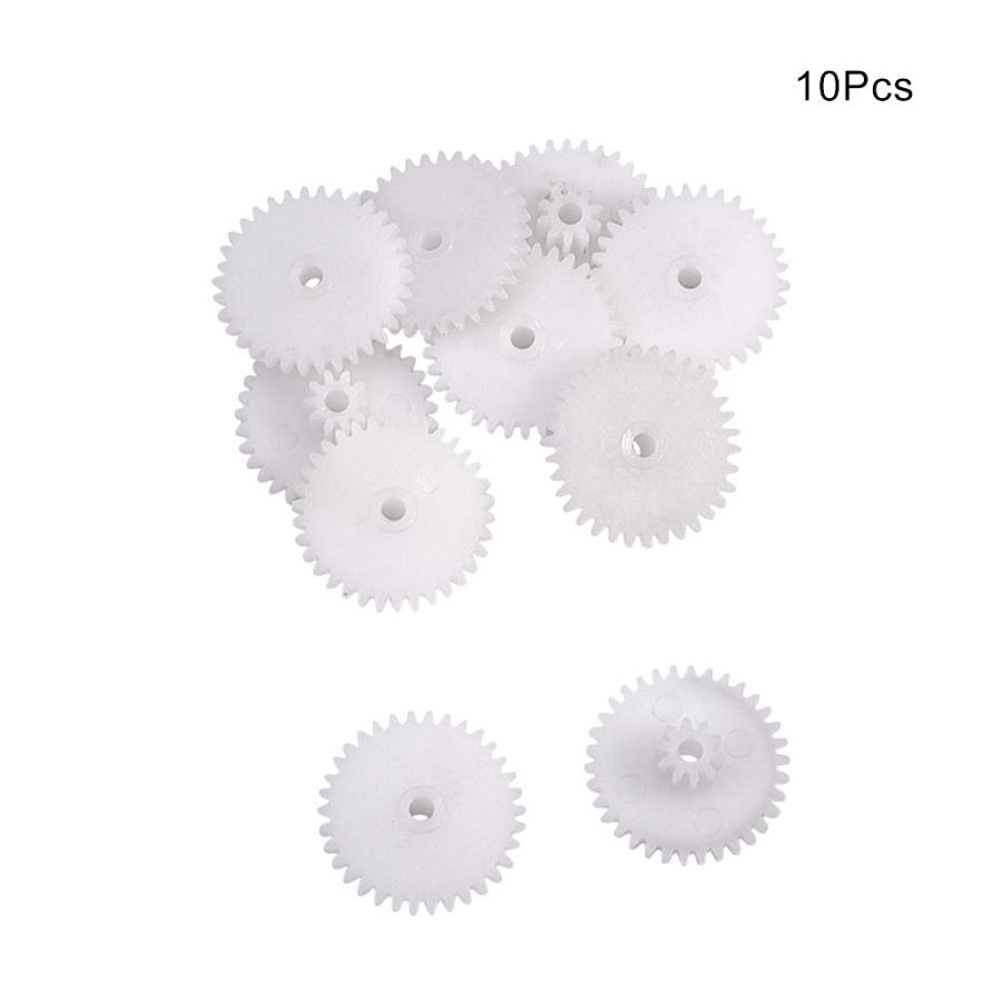 【並行輸入品】Othmro プラスチックギア 34歯モデル 34102B 減速ギア プラスチックウォームギア RCカーロボットモーター用 10個_3