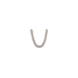 【並行輸入品】NIV'S BLING | アイストラボダイヤモンドチェーンネックレス 3列キュービックジルコニア   マイアミキューバリンクチェの画像