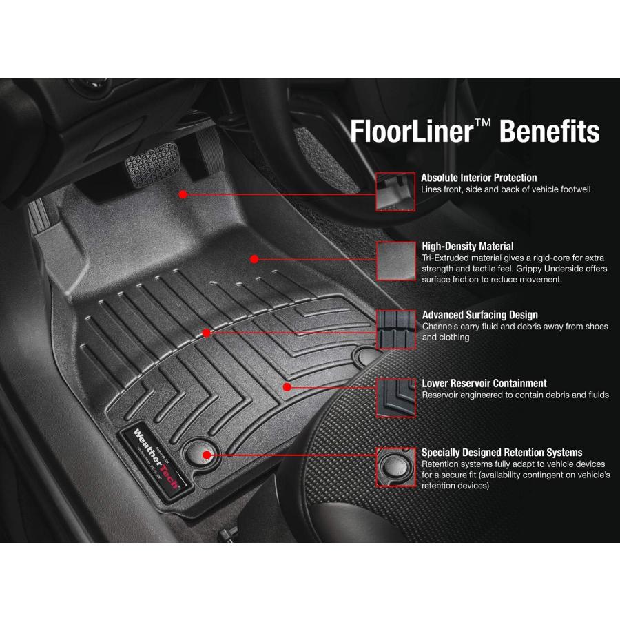 WeatherTech Custom Fit FloorLiners for BMW Alpina XB7, X7 50i, X 並行輸入品｜best-style｜06