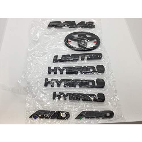 トヨタ純正 2019年以降 RAV4 ハイブリッド リミテッド ブラック ブラックアウトエンブレム オーバーレイキット PT948 並行輸入品