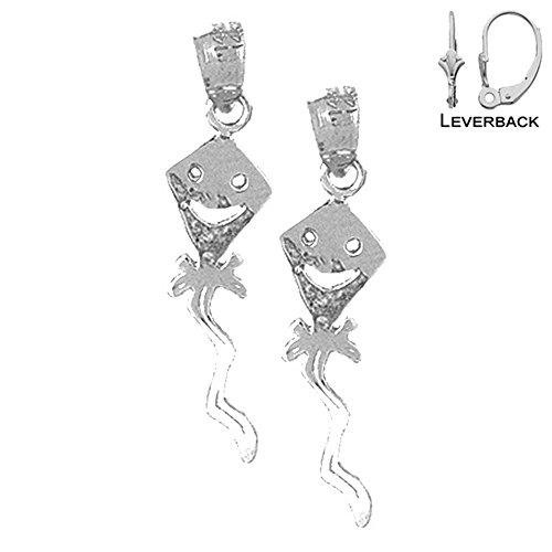 【並行輸入品】Jewels Obsession 熱気球 & スカイダイビングイヤリング スターリングシルバー カイトレバーバックイヤリング 米国の画像
