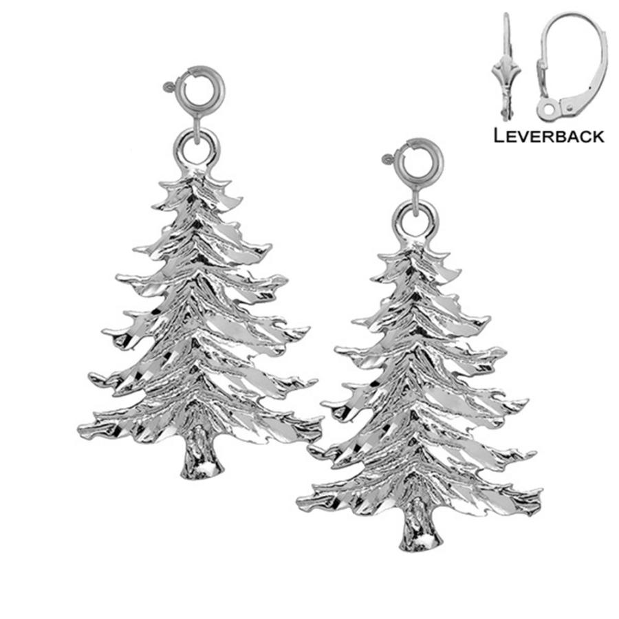 【並行輸入品】Jewels Obsession Happy Holiday イヤリング スターリングシルバー クリスマスツリーレバーバックイヤリの画像