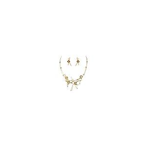 【並行輸入品】Rosemarie & Jubalee レディース コンテンポラリー 光沢 マットメタル ガラスクリスタル 幾何学模様 ビブネック_2