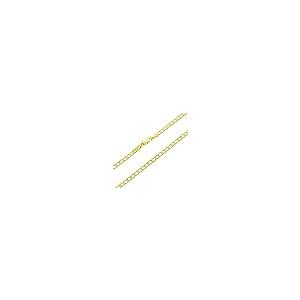 【並行輸入品】Nuragold 10K イエローゴールド 3.5mm キューバカーブリンクチェーンペンダントネックレス メンズ レディース ジュの画像