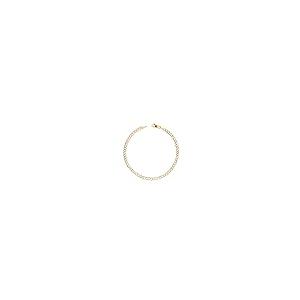 【並行輸入品】Nuragold 14K イエローゴールド ソリッド 4mm キューバンチェーン カーブリンク ダイヤモンドカット パヴェ ツートの画像