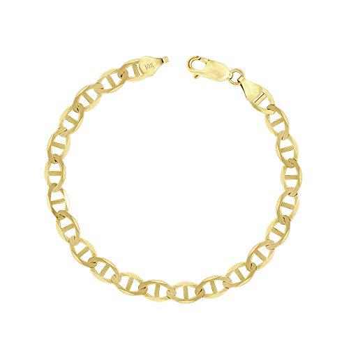 Nuragold 10K イエローゴールド ソリッド 6mm アンカー マリナー リンクチェーン レディース ブレスレット メンズ 並行輸入品 |  | 01