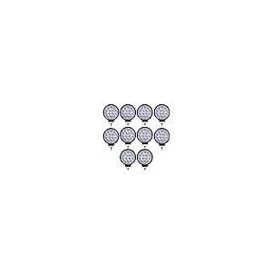 【並行輸入品】Willpower 10 Pieces 4 inch 42W LED Light Pods Spot Work Lights F_1
