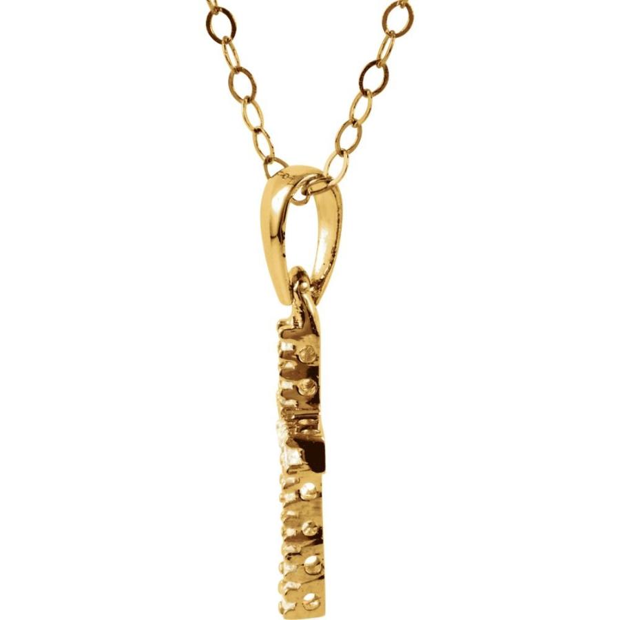 【並行輸入品】Dazzlingrock Collection 10.2 mm Round Cubic Zirconia Ladies Crosの画像