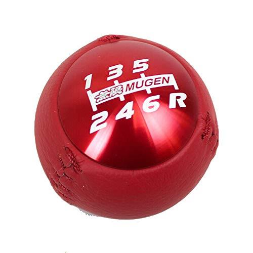 並行輸入品】JDM Mugen レッドレザーシフトノブ 6速 ホンダ CRZ タイプ