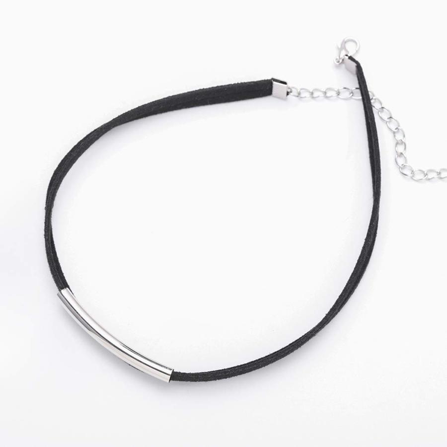 【並行輸入品】JAKAWIN チョーカーネックレス 調節可能 ブラックカラーネックレス レディース ガールズ NK134, Free size,の画像