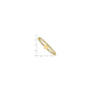 【並行輸入品】14Kイエローゴールドハートストレッチメッシュブレスレット 7.5インチ (幅=4mm), 7.5 inches, 金属 Soniの画像