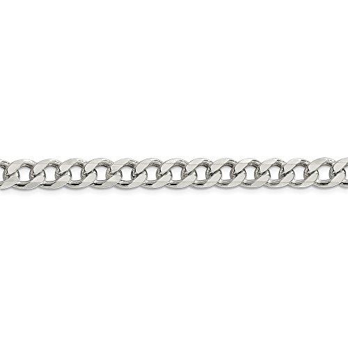 【並行輸入品】Solid 925 Sterling Silver 8mm Pave Curb Cuban Chain Necklace   wの画像