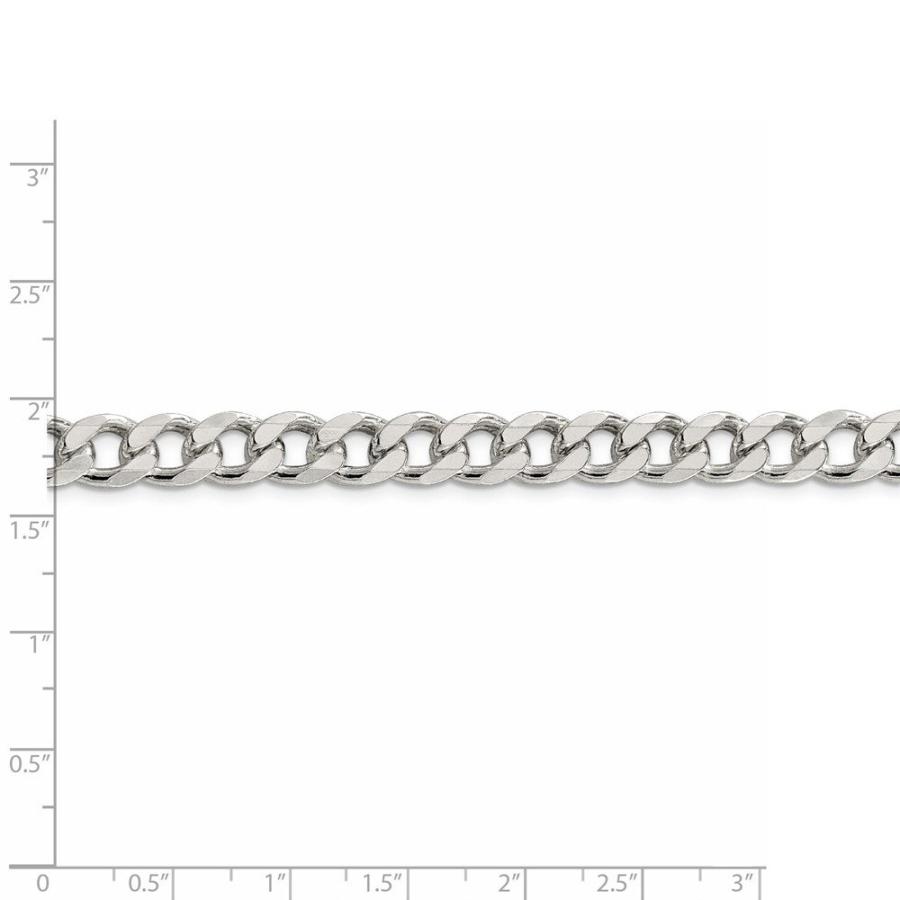 【並行輸入品】Solid 925 Sterling Silver 8mm Pave Curb Cuban Chain Necklace   wの画像