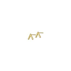 【並行輸入品】14k Yellow Gold Stud Earrings   9mm x 10mmの画像