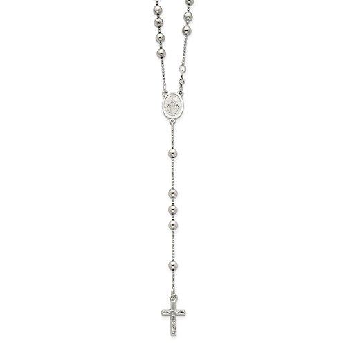 【並行輸入品】925スターリングシルバー ロザリオネックレスチェーン 21インチ, 金属 Sonia Jewels 925 Sterling Sの画像