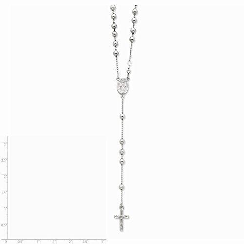 【並行輸入品】925スターリングシルバー ロザリオネックレスチェーン 21インチ, 金属 Sonia Jewels 925 Sterling Sの画像