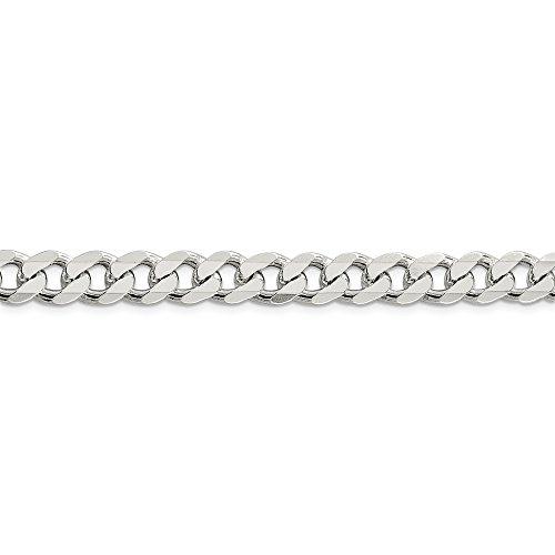 【並行輸入品】Solid 925 Sterling Silver 9.15mm Pave Curb Cuban Chain Necklaceの画像