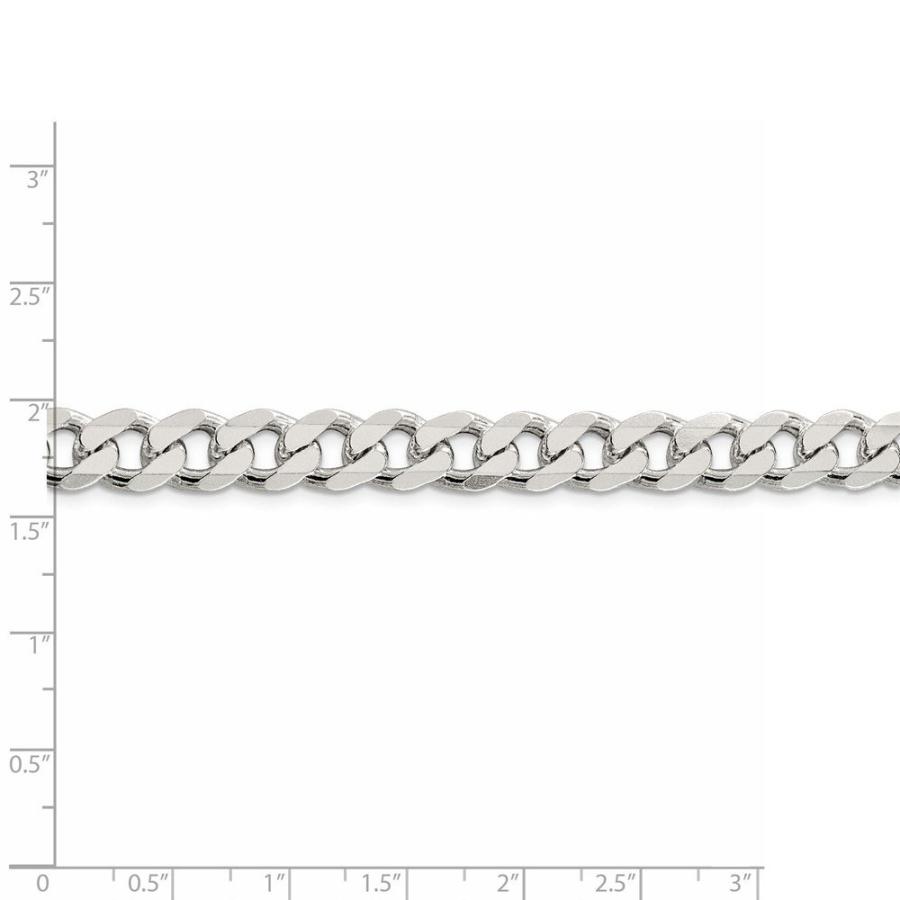 【並行輸入品】Solid 925 Sterling Silver 9.15mm Pave Curb Cuban Chain Necklaceの画像