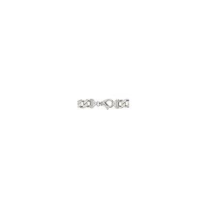 【並行輸入品】ソリッド925スターリングシルバー メンズ 15mm フィガロチェーンブレスレット   安全なロブスターロッククラスプ付き 8インの画像