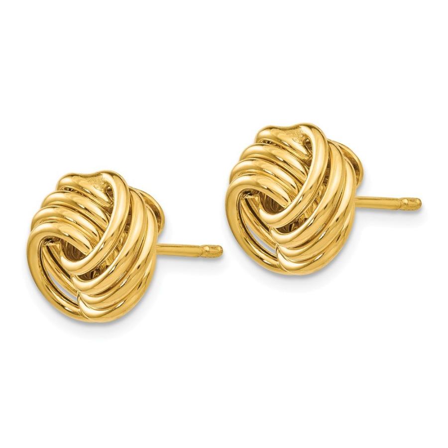 【並行輸入品】14K イエローゴールド ユニーク ポストスタッド イヤリング 11mm， 金属 14k Yellow Gold Unique P_3