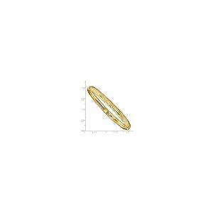 【並行輸入品】ソリッド 14K イエローゴールド ツイスト ダイヤモンドカット フレキシブル バングル カフ ブレスレット 7.5インチ (幅の画像