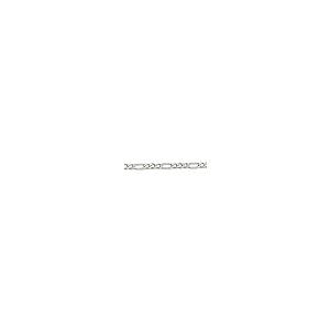 【並行輸入品】Solid 925 Sterling Silver 6.75mm Figaro Chain Necklace   with Seの画像