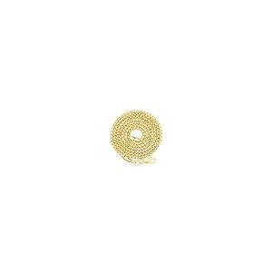 【並行輸入品】Nuragold 10K イエローゴールド 2mm ラウンドボックスチェーン ベネチアンリンクペンダントネックレス メンズ レディの画像