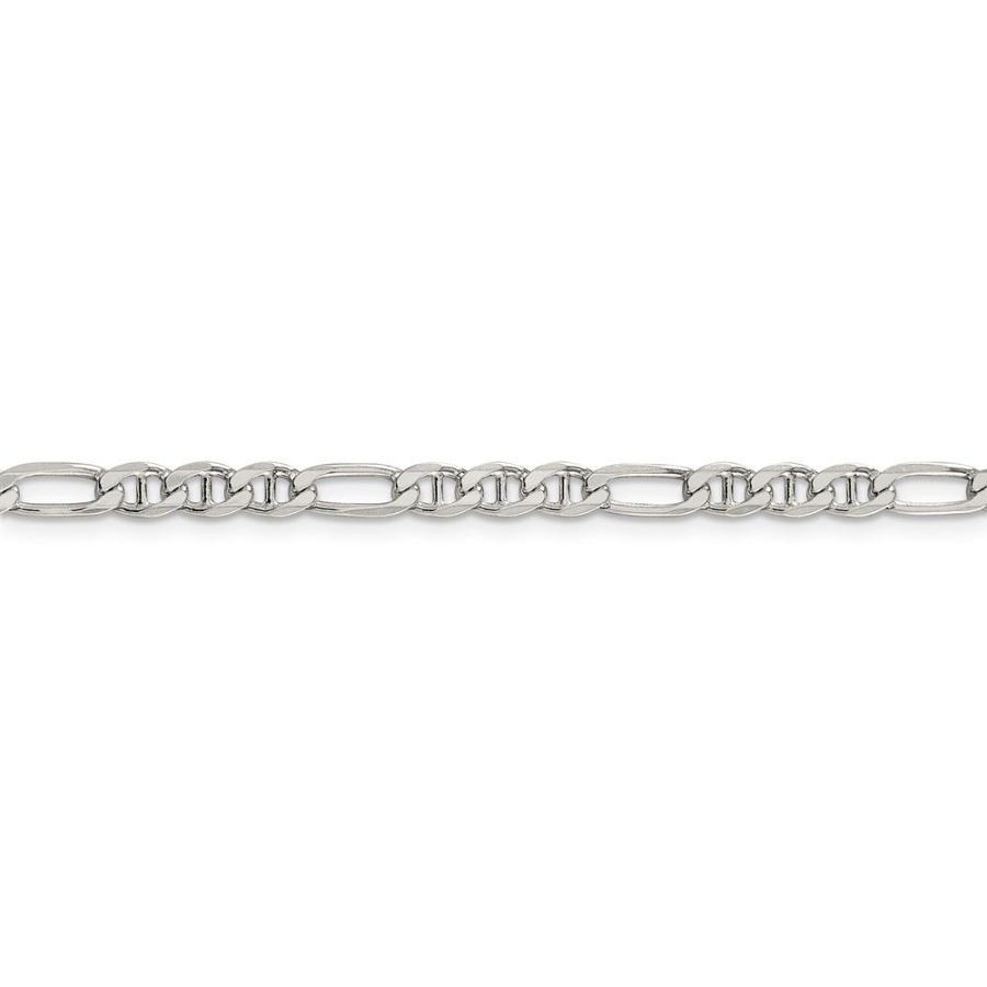 【並行輸入品】Solid 925 Sterling Silver 3.75mm Figaro Anchor Mariner Chain Nec_3
